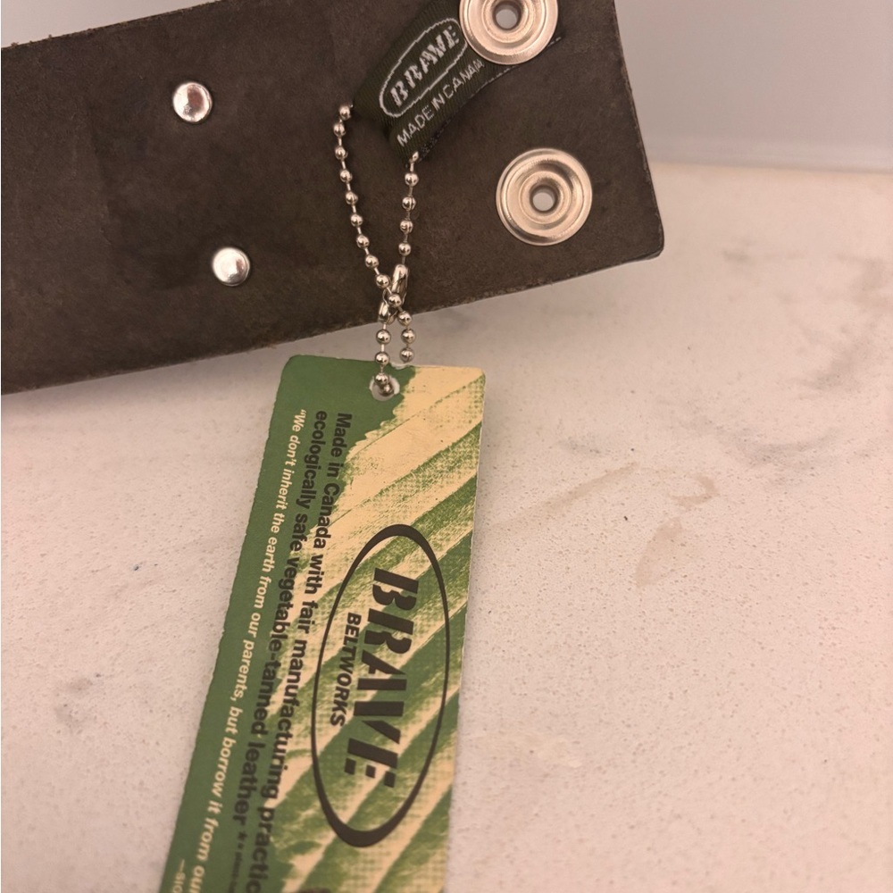 Brave Leather Belt in Black